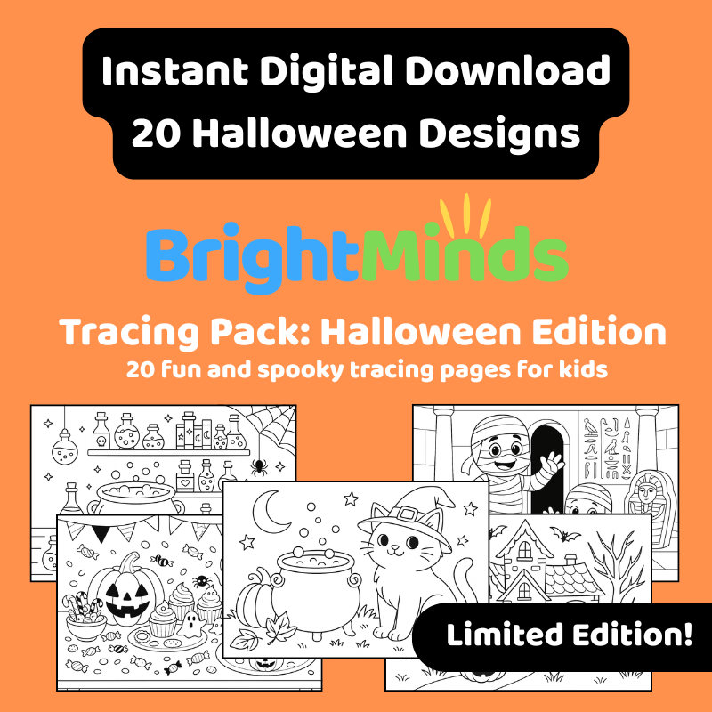BrightMinds™ Tracing Pack: Halloween Edition