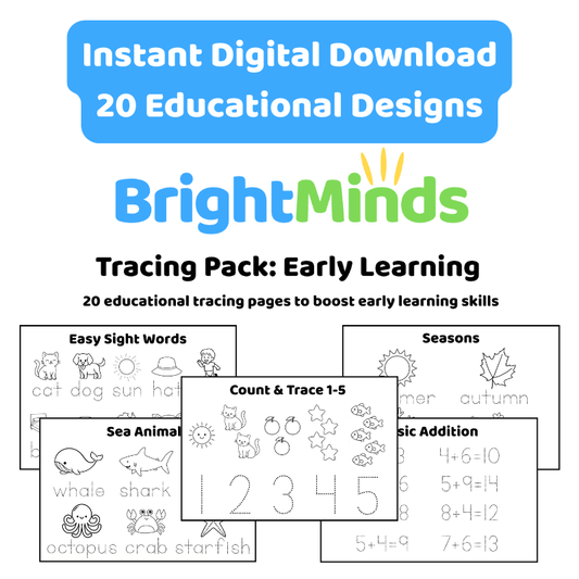 BrightMinds™ Tracing Pack: Early Learning