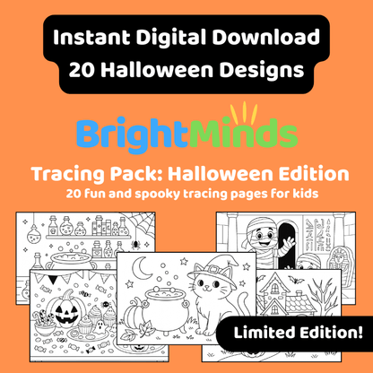 BrightMinds™ Tracing Pack: Halloween Edition