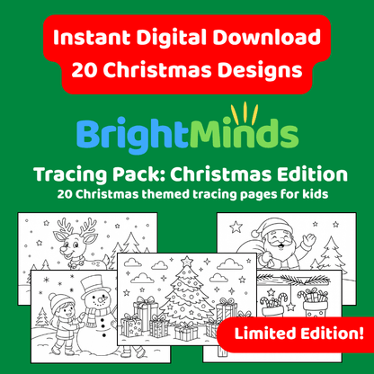 BrightMinds™ Tracing Pack: Christmas Edition
