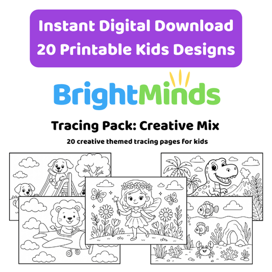 BrightMinds™ Tracing Pack: Creative Mix